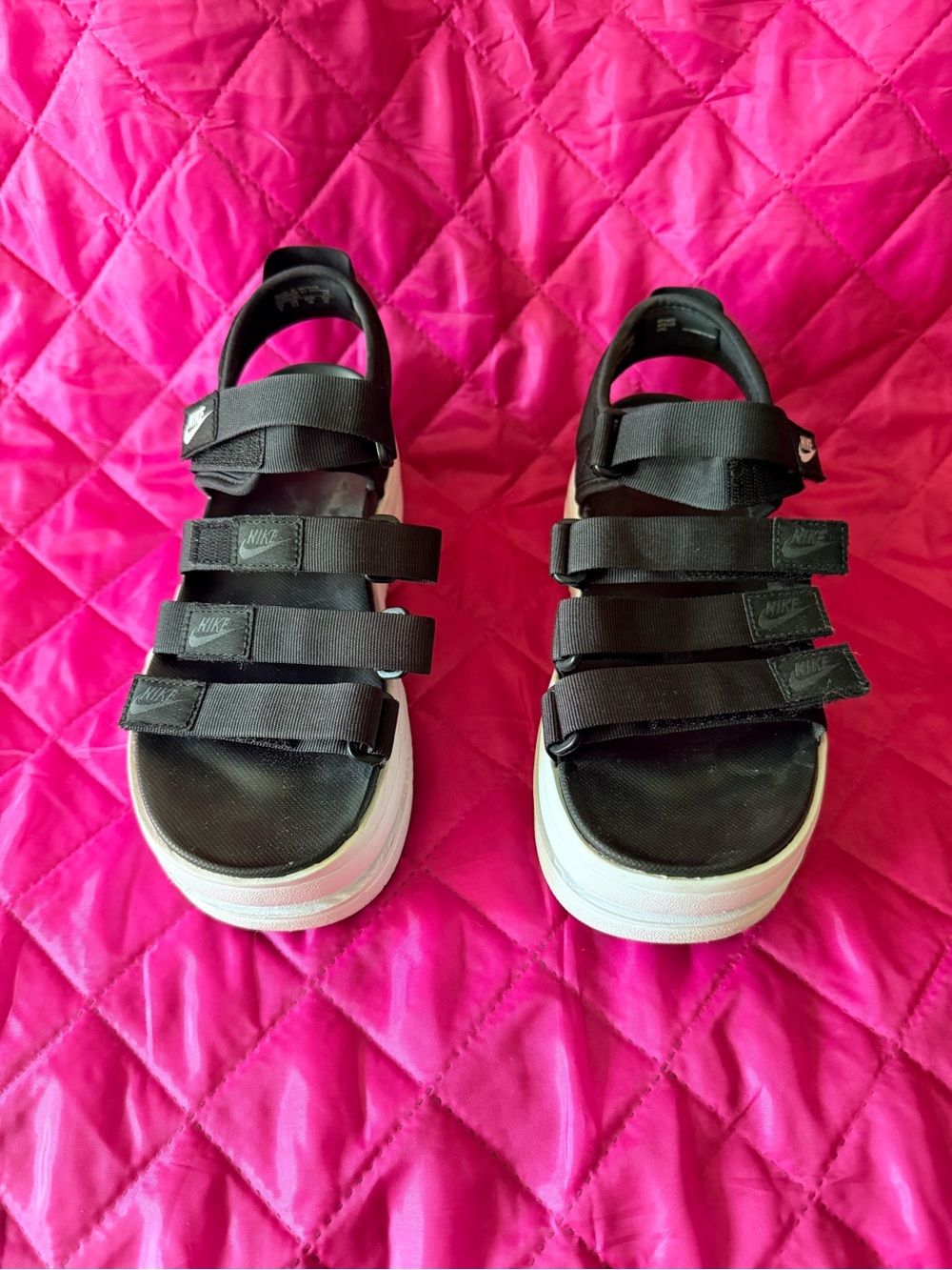 ️Nike Icon Classic Platform Sandals Womens Size 8 Black
